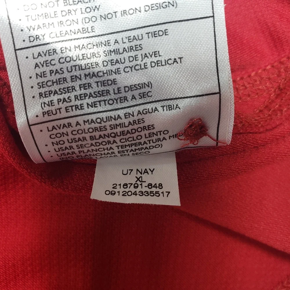 Nike Mens Golf Polo Shirt XL Red‎ Textured 216791-648